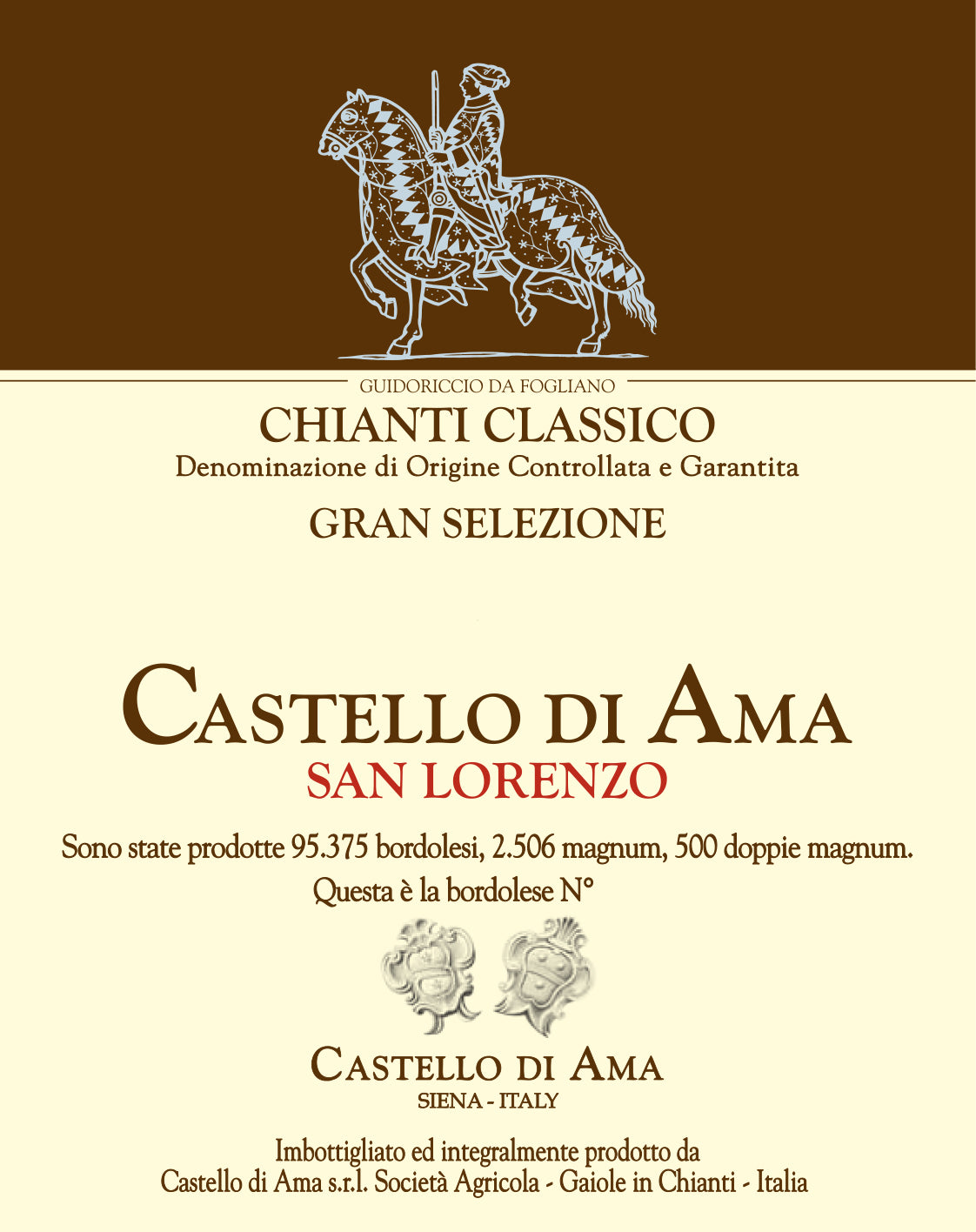 Castello di Ama Chianti Classico 'San Lorenzo' Gran Selezione 2020
