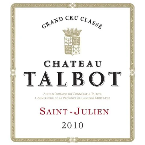 Château Talbot, Cru Classé St-Julien 2010