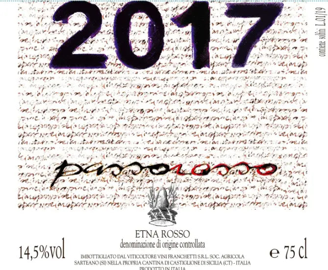 Passorosso Etna Rosso DOC Tenuta di Passopisciaro 2017