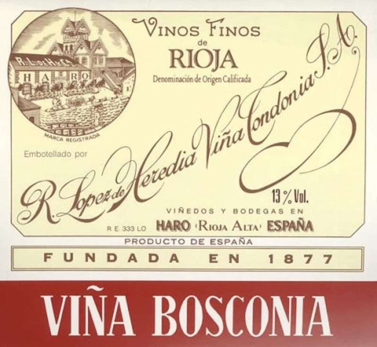 López de Heredia "Viña Bosconia" Tinto Reserva 2012